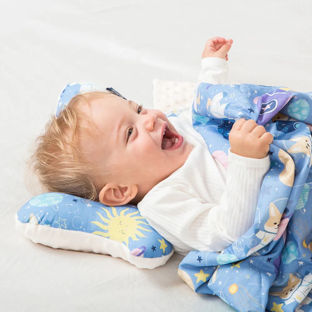 【歐盟安全認證嚴選品質保證】與隋棠兒子MAX同款｜La Millou波蘭 天使枕/新生兒房扁頭嬰兒枕/固定頭型｜多款可選